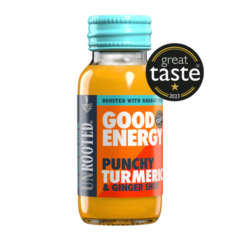 UNROOTED Drinks Health Shot - Good Energy - Punchy Turmeric & Ginger - 12x60ml