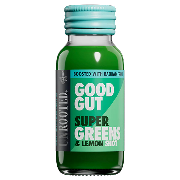 UNROOTED Drinks Health Shot - Good Gut - Apple Cider Vinegar & Ginger - 12x60ml