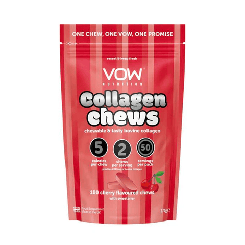 VOW Nutrition Collagen Chews - Cherry - 100 Tabs