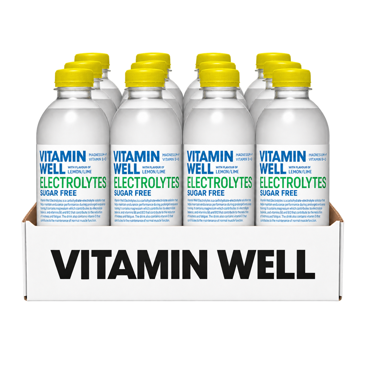 Vitamin Well Sport 002 (Sugar Free) - Lemon/Lime - 12x500ml