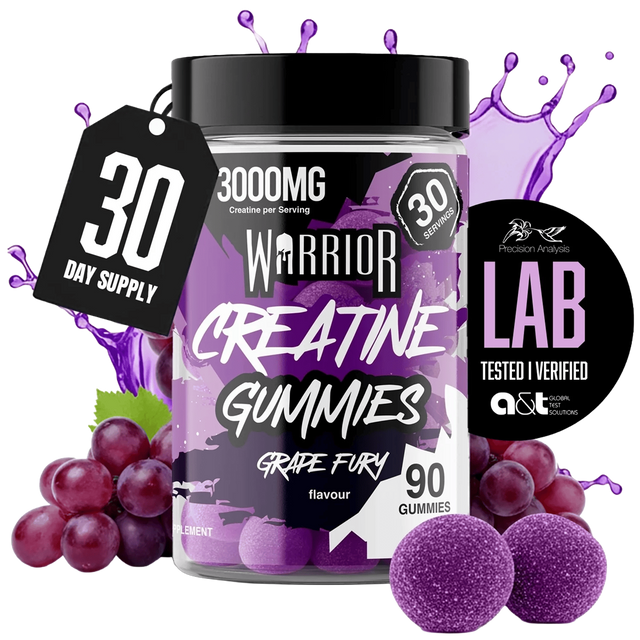 Warrior Creatine Gummies - Blue Razz - 90 Gummies
