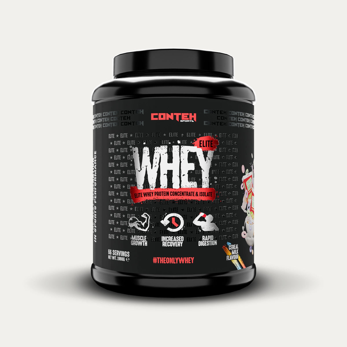 Conteh Sports Whey Elite - Cereal Milk - 1980g