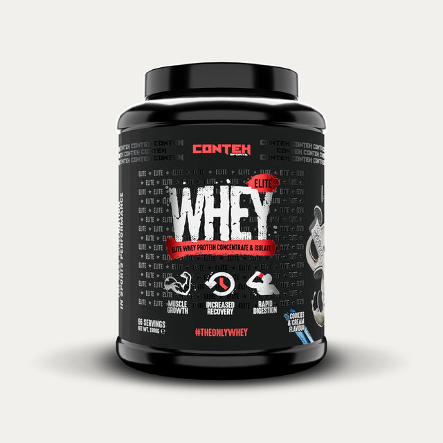 Conteh Sports Whey Elite - Cookies and Cream - 1980g