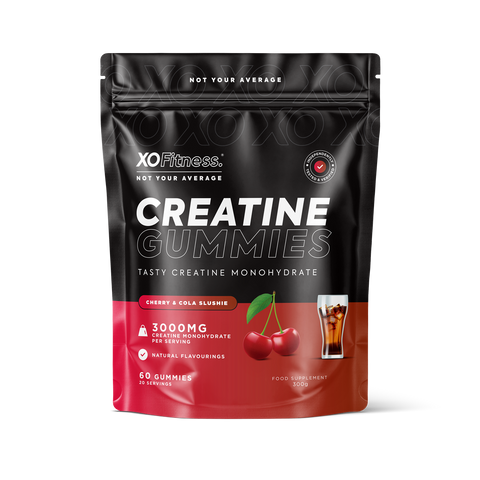 XO Fitness XO Creatine Gummies Dual Flavour - Cherry & Cola - 60 Gummies