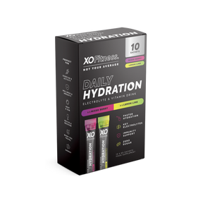 XO Fitness Hydration Mixed Box - Mixed Berry / Lemon & Lime - 10x6g
