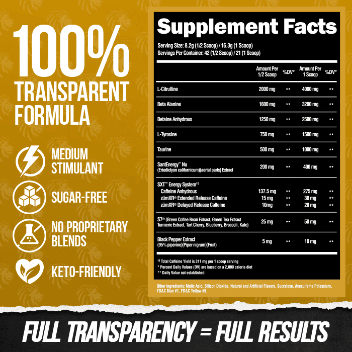 Alpha Lion SuperHuman Pre Workout 342.3g - GymStack