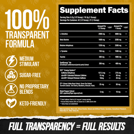 Alpha Lion SuperHuman Pre Workout 342.3g - GymStack