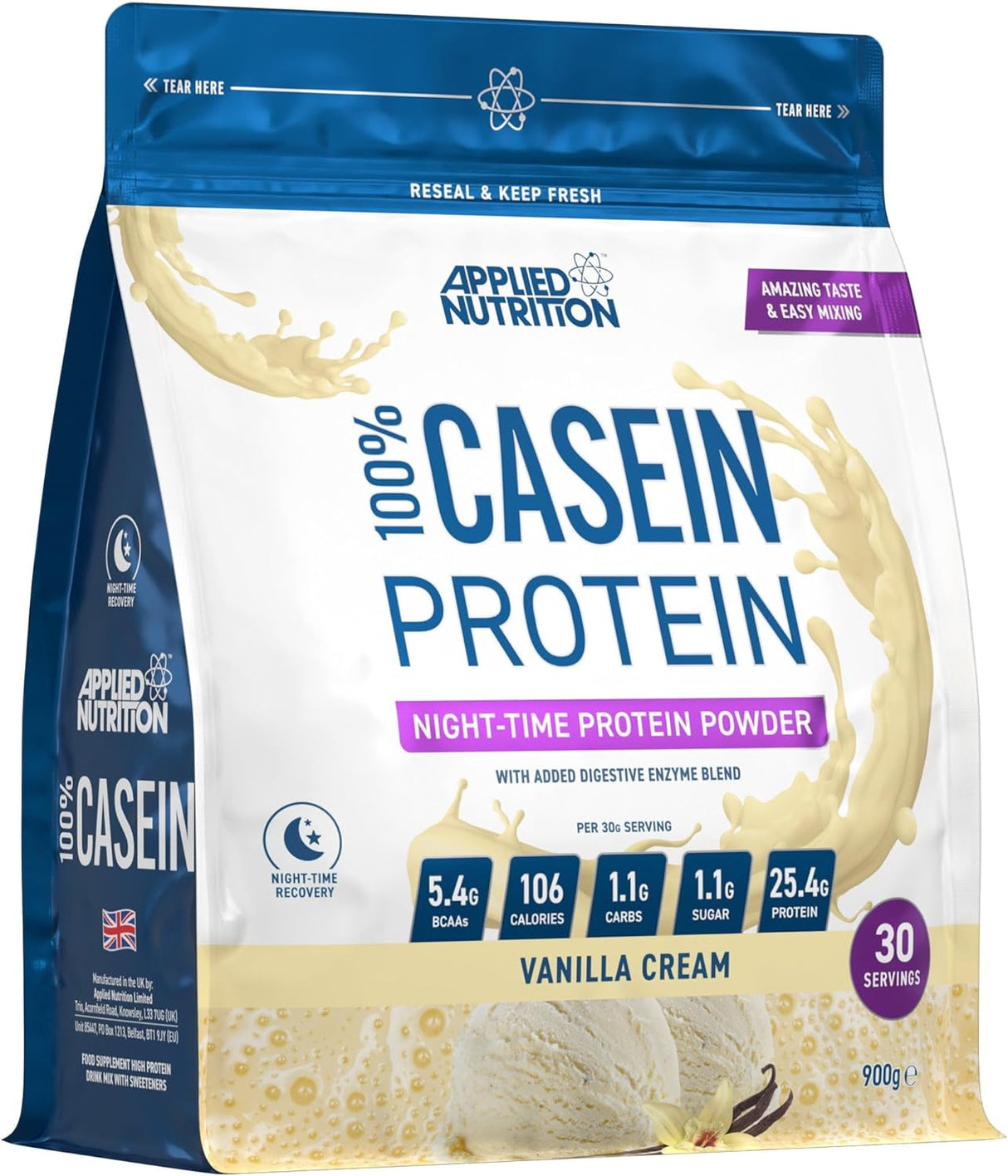 Applied Nutrition Casein 900g - GymStack