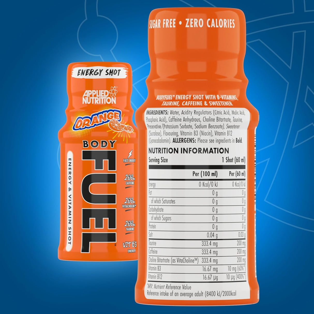 Applied Nutrition Body Fuel Energy Shots 12x60ml - gymstack.