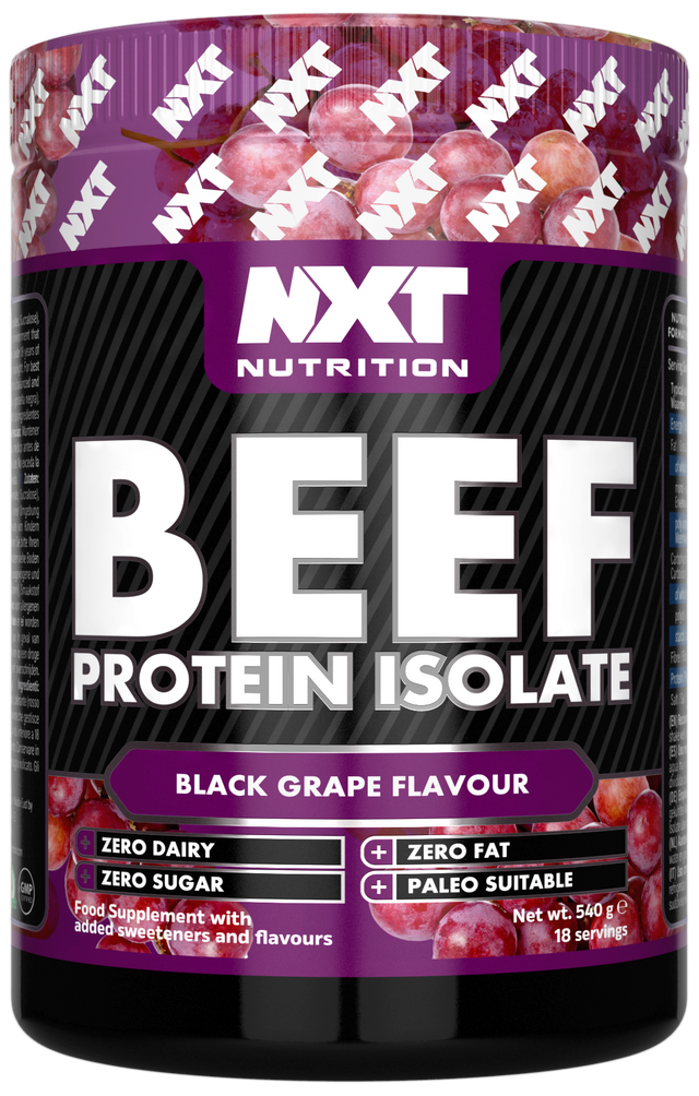 NXT Nutrition Beef Protein Isolate - Black Grape - 1.8kg