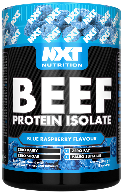 NXT Nutrition Beef Protein Isolate - Blue Raspberry - 540g