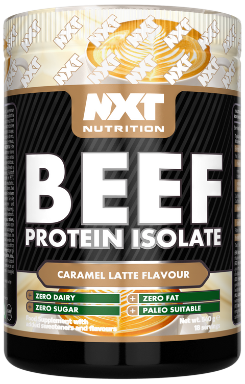 NXT Nutrition Beef Protein Isolate - Caramel Latte - 1.8kg
