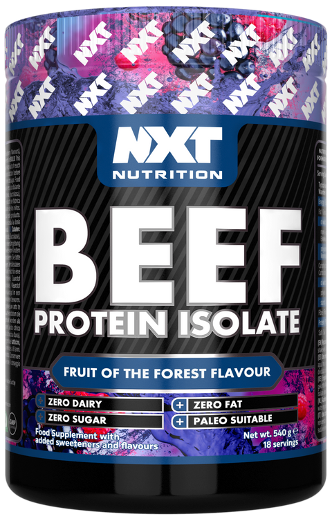 NXT Nutrition Beef Protein Isolate - Fruits Of The Forest - 540g
