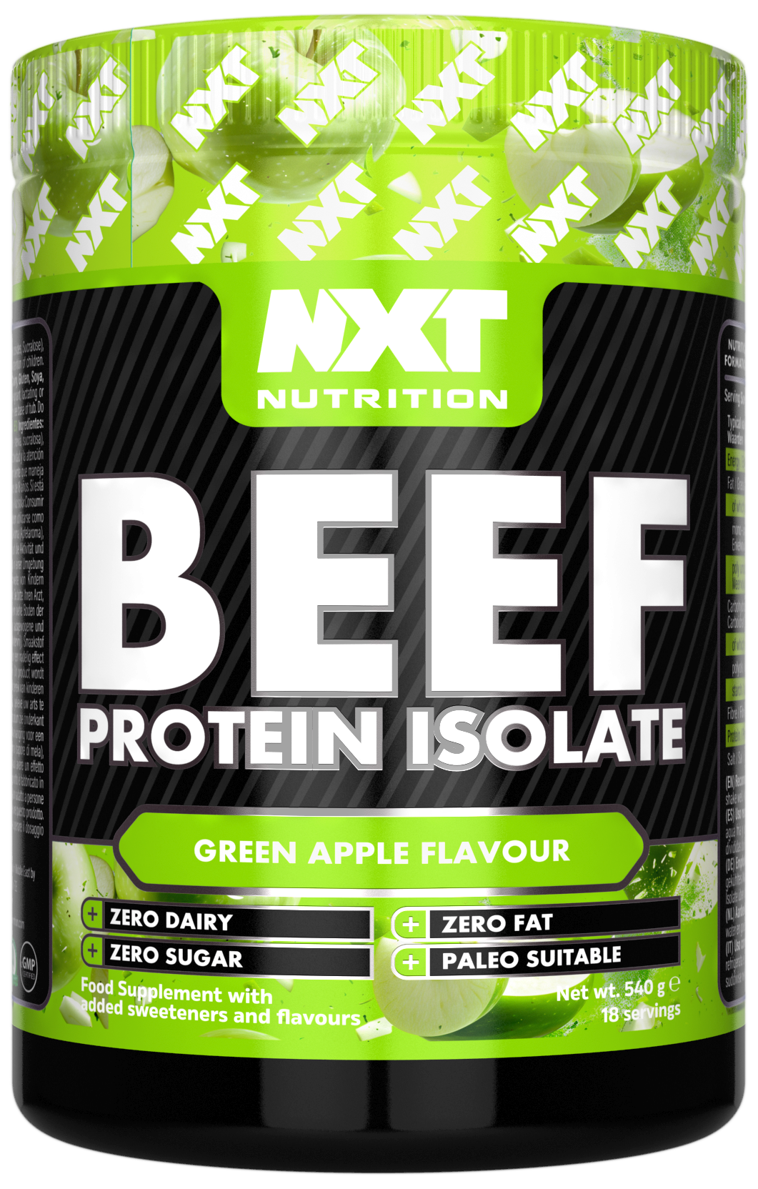 NXT Nutrition Beef Protein Isolate - Apple - 540g