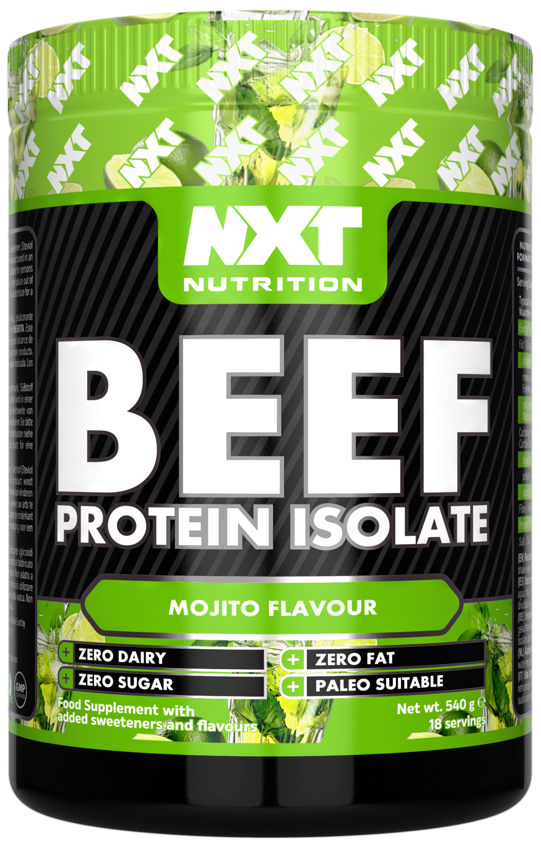 NXT Nutrition Beef Protein Isolate - Mojito - 540g