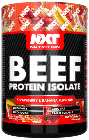 NXT Nutrition Beef Protein Isolate - Strawberry Banana - 540g