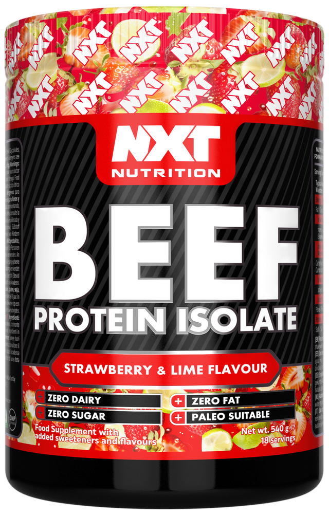 NXT Nutrition Beef Protein Isolate - Strawberry Lime Crush - 1.8kg