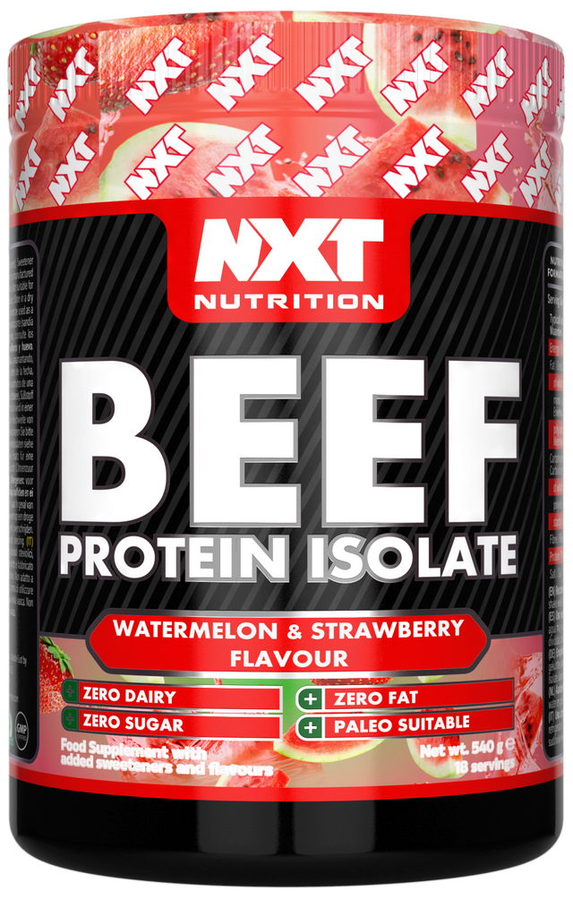 NXT Nutrition Beef Protein Isolate - Watermelon & Strawberry - 540g