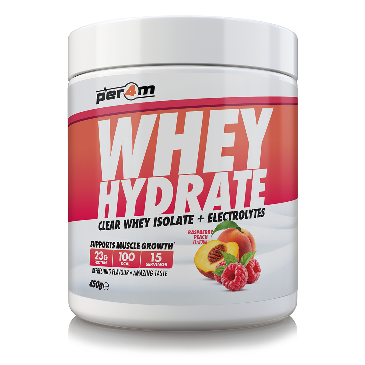 Per4m Whey Hydrate - Raspberry & Peach - 30g