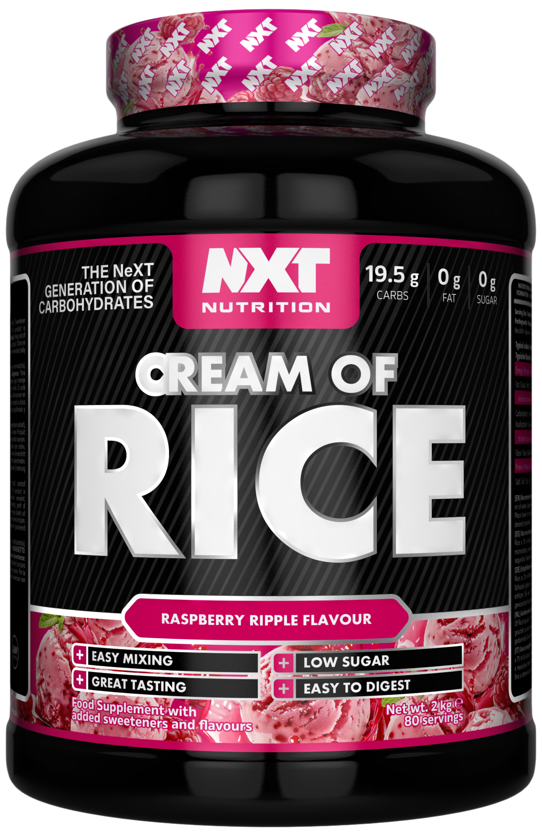 NXT Nutrition Cream of Rice - Raspberry Ripple - 2kg