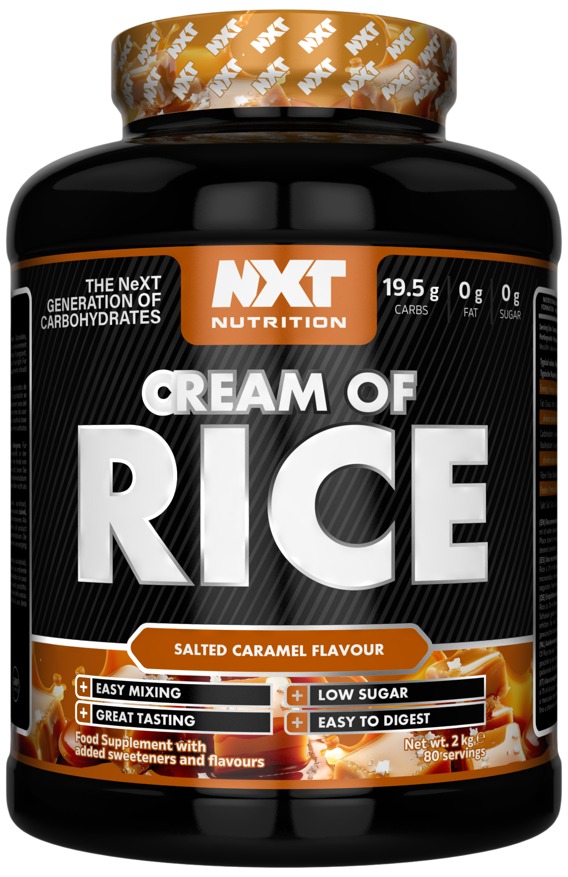NXT Nutrition Cream of Rice - Salted Caramel - 2kg