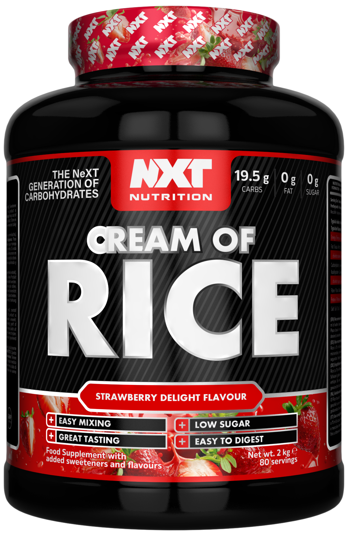 NXT Nutrition Cream of Rice - Strawberry Delight - 2kg