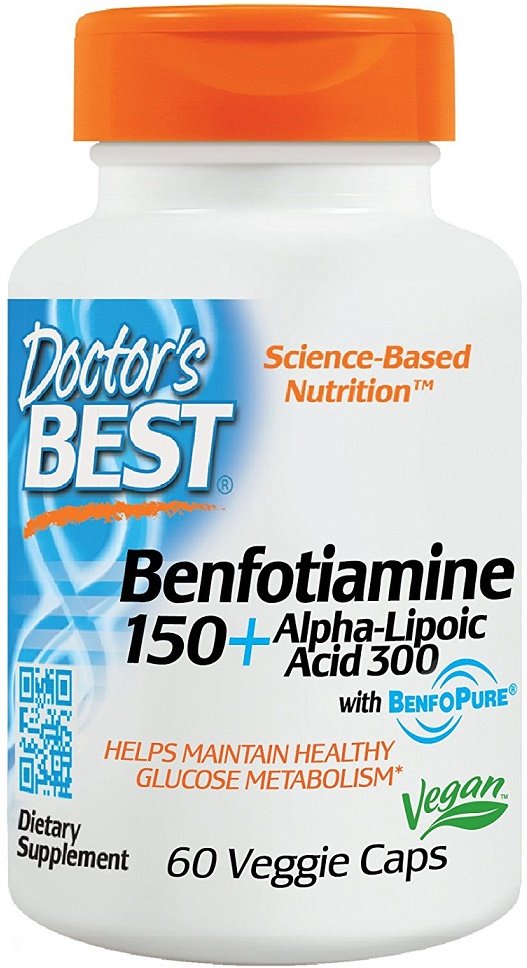 Doctor's Best Benfotiamine 150 + Alpha-Lipoic Acid 300 - GymStack