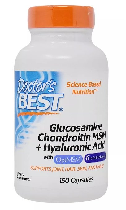 Doctor's Best Glucosamine Chondroitin MSM + Hyaluronic Acid - GymStack