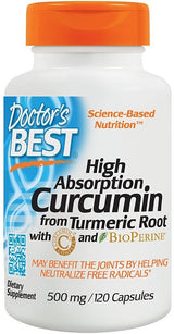 Doctor's Best High Absorption Curcumin From Turmeric Root with C3 Complex & BioPerine - GymStack