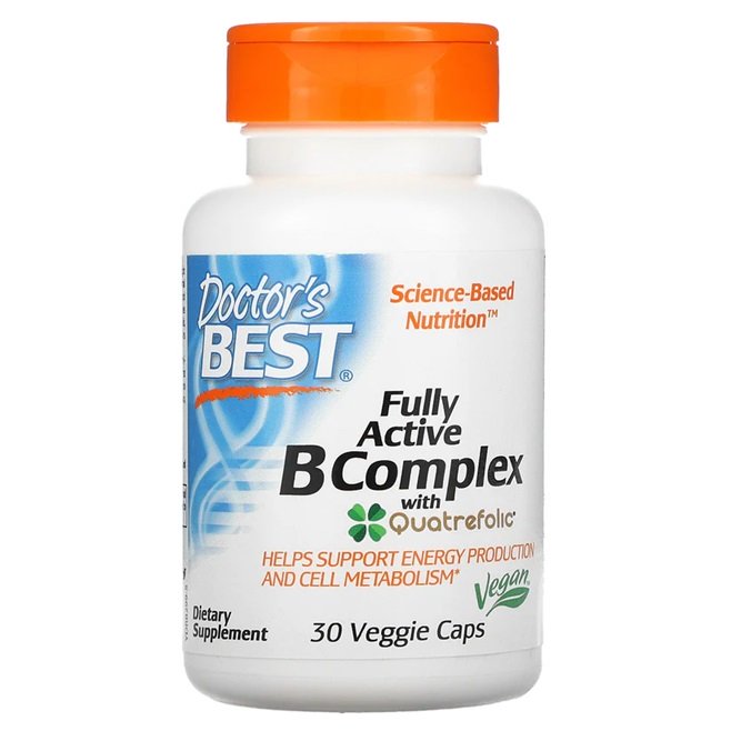 Doctor's Best Fully Active B-Complex with Quatrefolic - GymStack