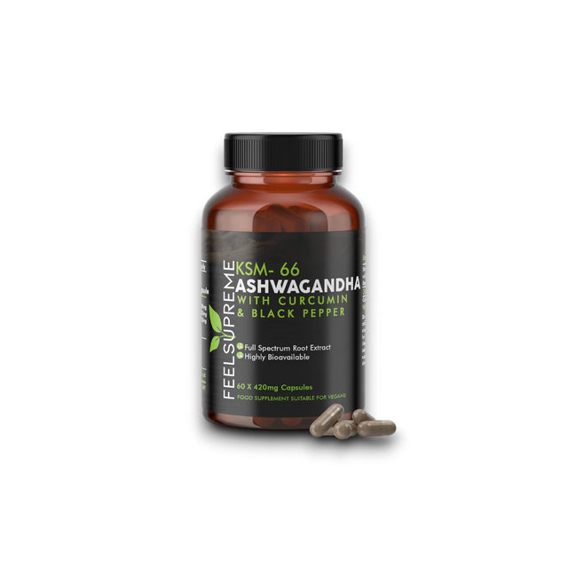 Feel Supreme KSM 66 Ashwagandha with Curcumin - gymstack.