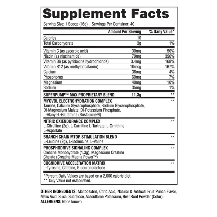 Gaspari Nutrition SuperPump Max 640g - gymstack.