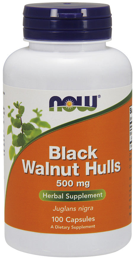 Black Walnut Hulls - 500mg - 100 caps