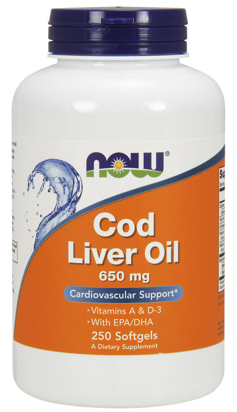 Cod Liver Oil - 650mg - 250 softgels