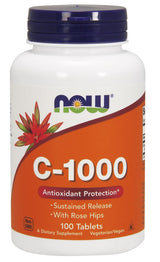 NOW Foods Vitamin C-1000 with Rose Hips - Sustained Release