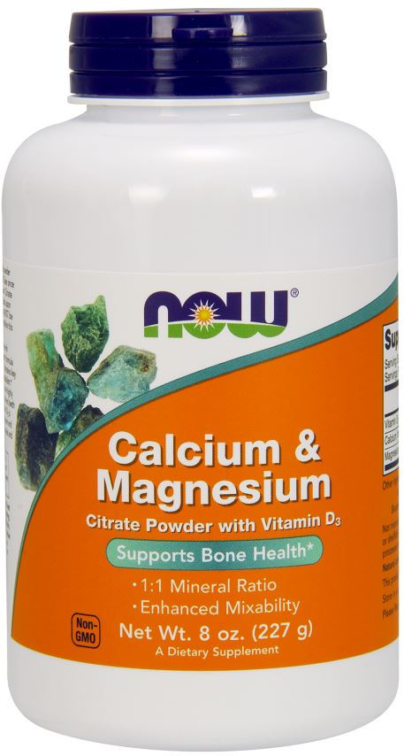 Calcium & Magnesium - Citrate Powder with Vitamin D3 - 227g