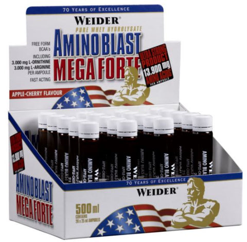 Amino Blast Mega Forte - Apple-Cherry - 20 x 25 ml.