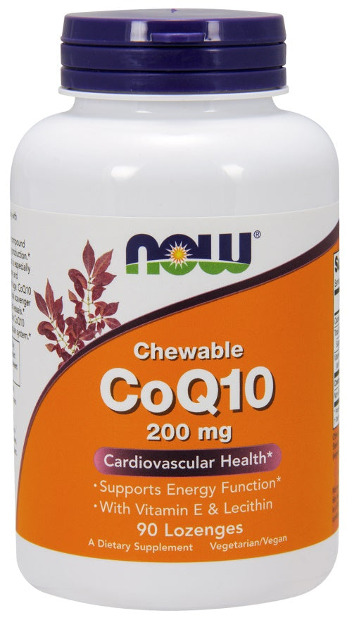 CoQ10 with Lecithin & Vitamin E - 200mg (Chewable) - 90 lozenges