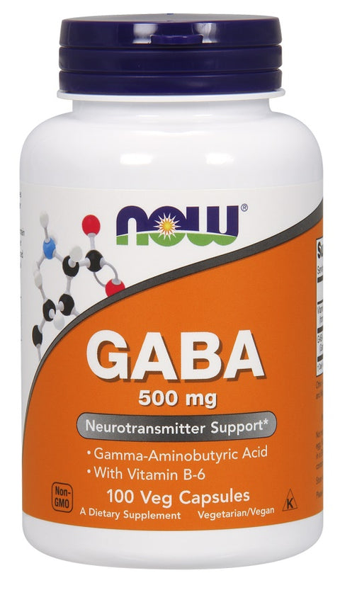 GABA with Vitamin B6 - 500mg - 100 vcaps