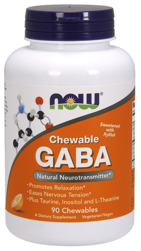 GABA Chewable with Taurine - Inositol and L-Theanine - 90 chewables