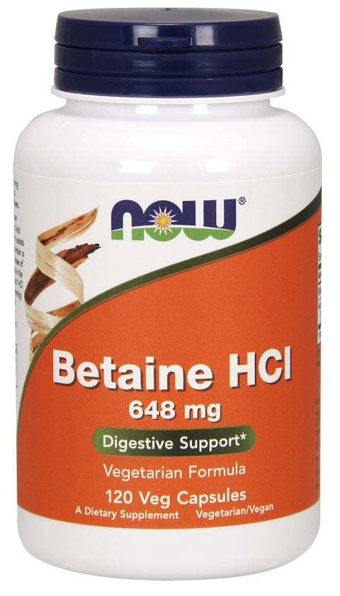 Betaine HCl - 648mg - 120 vcaps