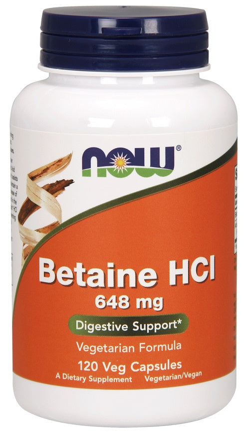 Betaine HCl - 648mg - 120 vcaps