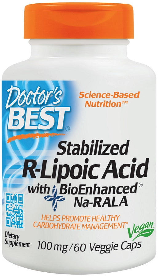 Stabilized R-Lipoic Acid with Na-RALA - 100mg - 60 vcaps