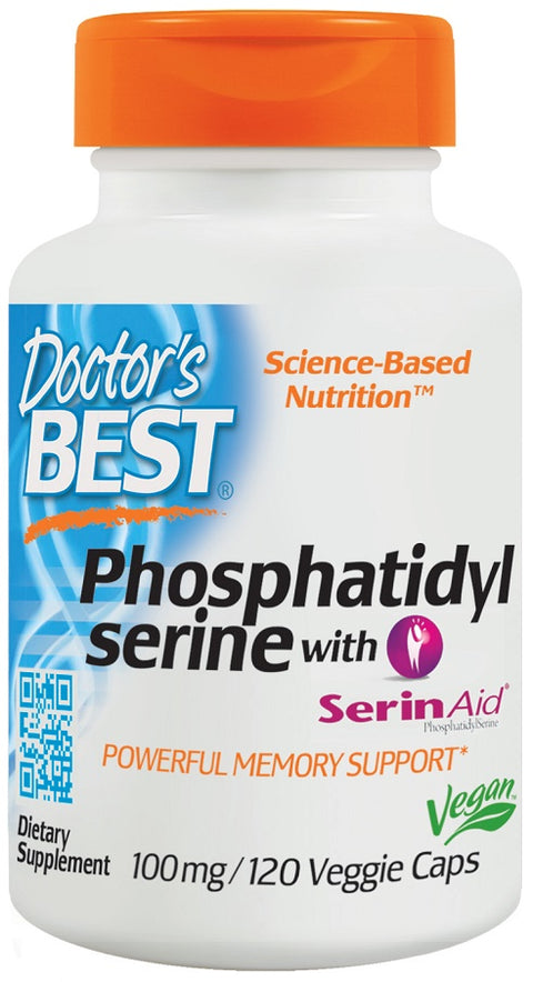 Phosphatidylserine Serine with SerinAid - 100mg - 120 vcaps