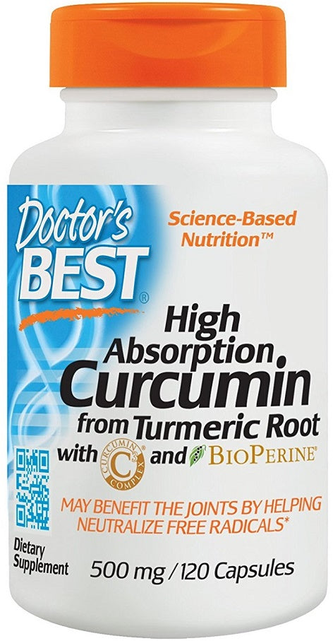 High Absorption Curcumin From Turmeric Root with C3 Complex & BioPerine - 500mg - 120 caps