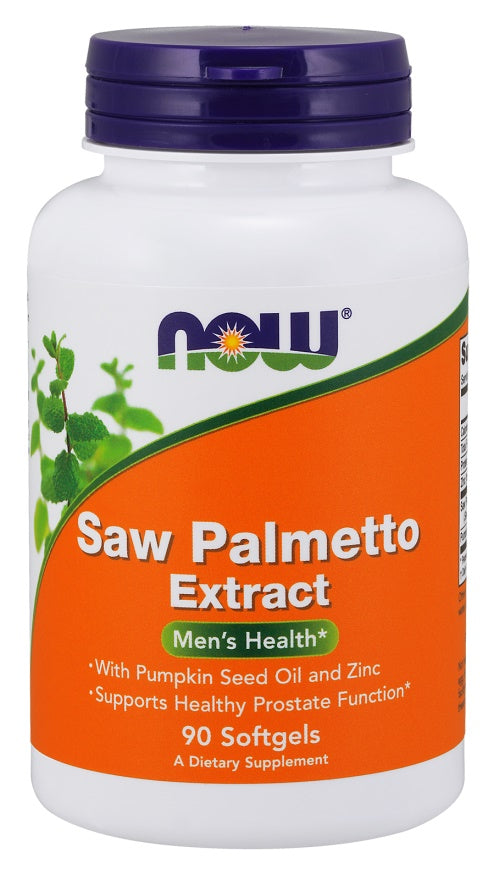 Saw Palmetto Extract with Pumpkin Seed Oil and Zinc - 80mg - 90 softgels