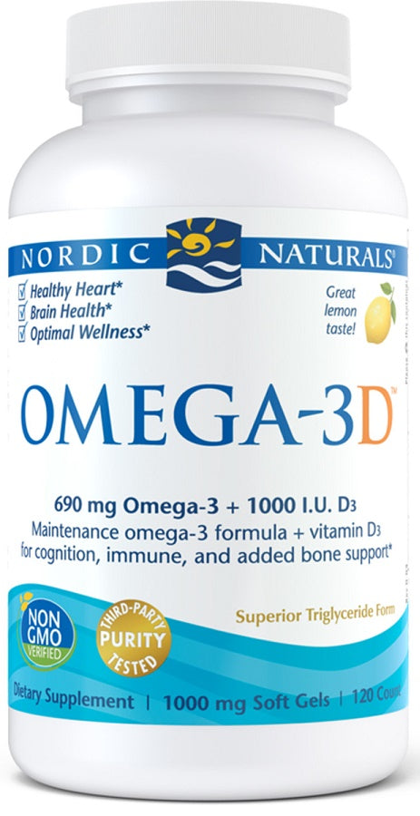 Omega-3D - 690mg Lemon - 120 softgels