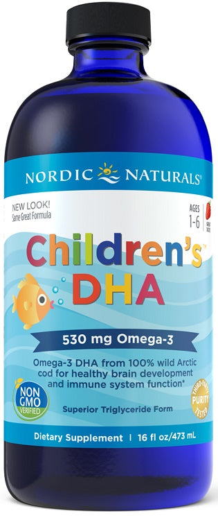 Childrens DHA - 530mg Omega-3 Strawberry - 473 ml.