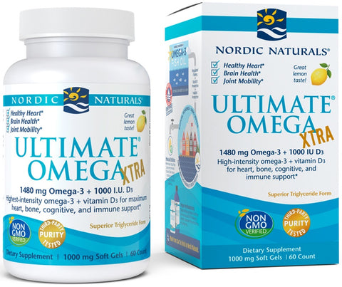Ultimate Omega Xtra - 1480mg Lemon - 60 softgels
