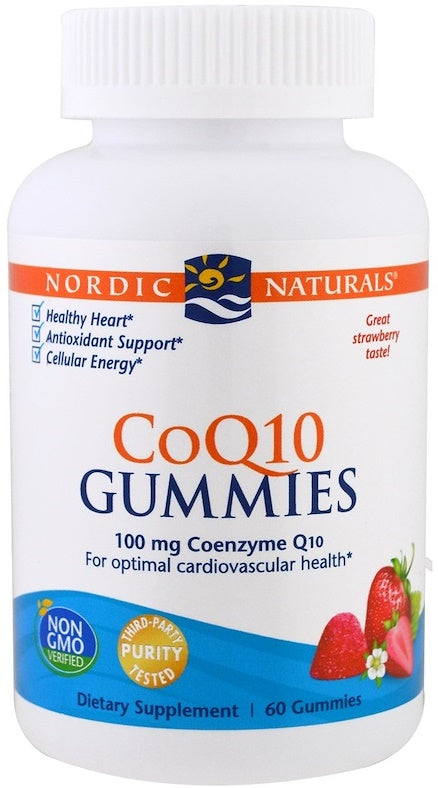 CoQ10 Gummies - 100mg Strawberry - 60 gummies